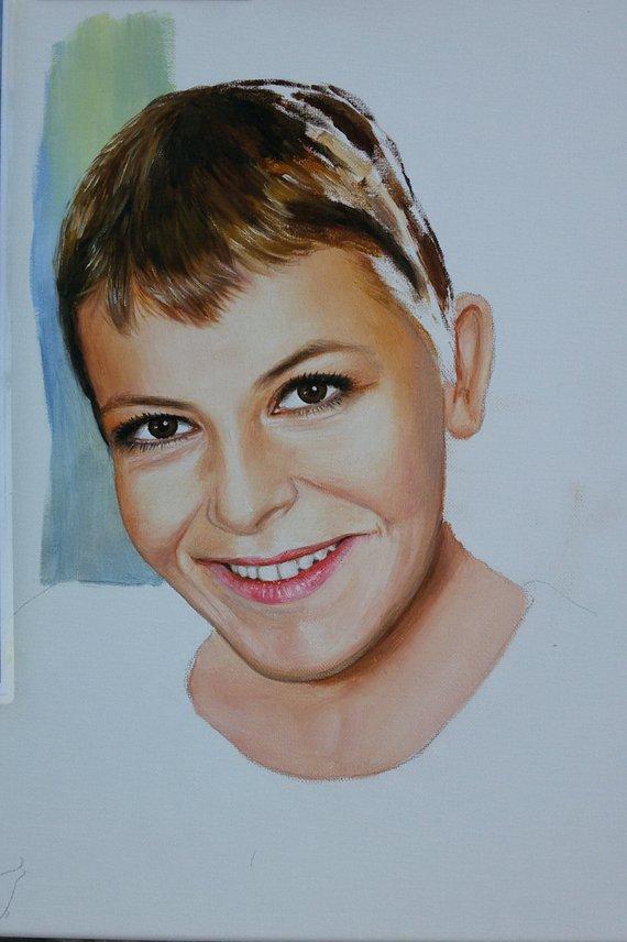 Personalized Oil Painting From Photos, handcraft art on Canvas-Show Case HCD100910-36