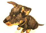 F&S Gift Store Custom made pet painting, original watercolor art, oil, acrylic painting, tote bag, gift (dogs, cats, rabbits, and more)