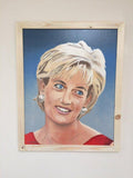 F&S Gift Store Princess Diana famous people portraits original oil paintings