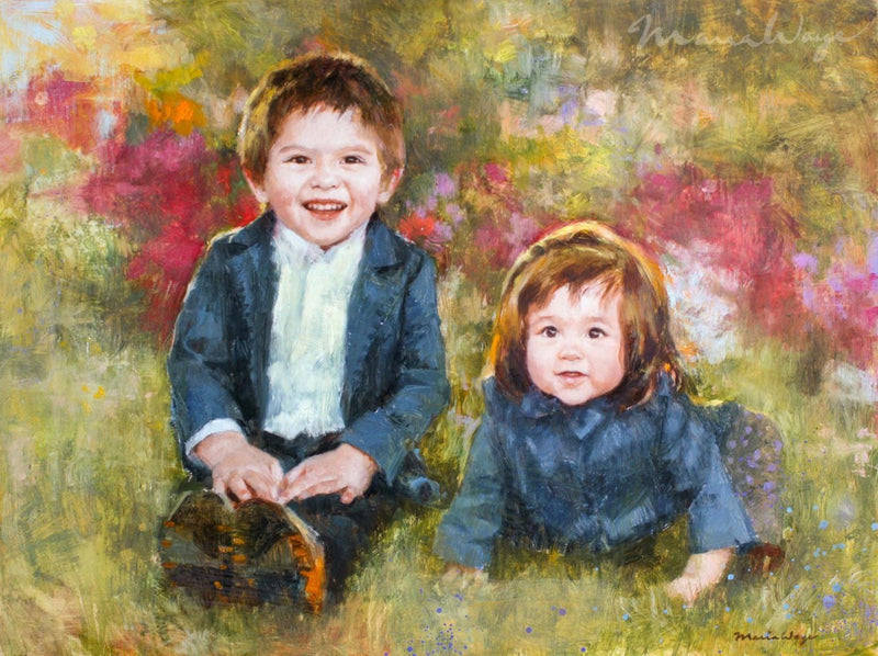 Personalized Oil Painting From Photos, handcraft art on Canvas-Show Case MLO100590-24