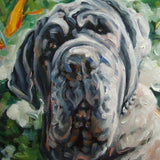 F&S Gift Store Easter Sunday with the Kids, custom Dog Paintings, oil portrait paintings from your photos, 12x12"
