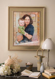 Personalized Oil Painting From Photos, handcraft art on Canvas-Show Case HLA101479-48