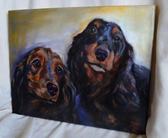 Personalized Oil Painting From Photos, handcraft art on Canvas-Show Case KCJ101650-24