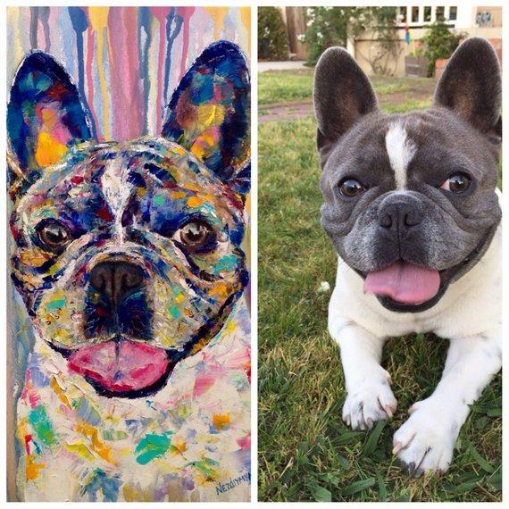 Personalized Oil Painting From Photos, handcraft art on Canvas-Show Case INK101921-48