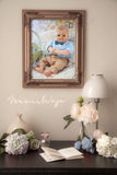 F&S Gift Store Custom Child Portrait - Baby Portrait - Custom Portrait Oil Painting - Unique Baby Gift - Baby Gift Personalize - Baby Girl Gift - Baby Art