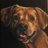F&S Gift Store 6" x 6" Custom Pet Portrait Painting- dog portrait - custom painting - dog lover - fine art portrait