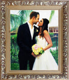 F&S Gift Store Custom Portrait oil painting for love,Personalized Painting Canvas Painting From photo Child Family Wedding Portraits