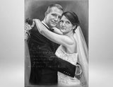 F&S Gift Store Wedding portrait, bridal couple, custom personalized original oil painting, woman, Man portrait, painting, by photo template, painting