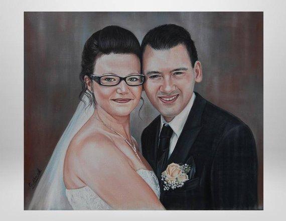 Personalized Oil Painting From Photos, handcraft art on Canvas-Show Case RRO102601-12