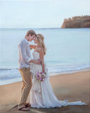 F&S Gift Store CUSTOM PORTRAIT - Custom Oil Painting - Photo to Painting - WEDDING Portrait - Anniversary Gift