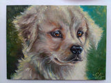 F&S Gift Store Custom Dog portrait oil painting custom pet lover gift Commission dog painting Golden retriver portrait painting custom animal painting dogs