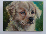 F&S Gift Store Custom Dog portrait oil painting custom pet lover gift Commission dog painting Golden retriver portrait painting custom animal painting dogs