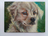 F&S Gift Store Custom Dog portrait oil painting custom pet lover gift Commission dog painting Golden retriver portrait painting custom animal painting dogs