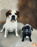 Personalized Oil Painting From Photos, handcraft art on Canvas-Show Case LHE101735-36
