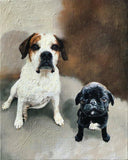 Personalized Oil Painting From Photos, handcraft art on Canvas-Show Case LHE101735-36