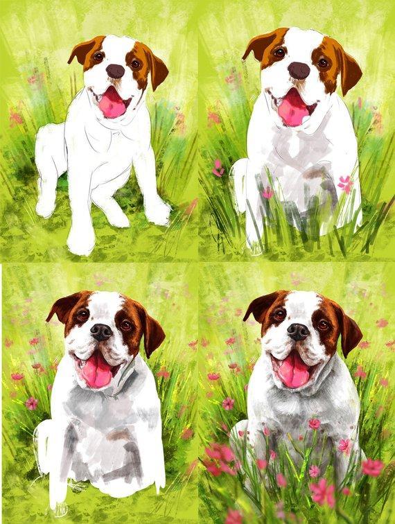 Personalized Oil Painting From Photos, handcraft art on Canvas-Show Case NCJ102005-36