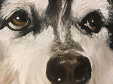 F&S Gift Store Dog Oil Painting - Custom Pet Painting, Pet Portrait, Pet Painting, Color, Gift, Present, Paint, Dog, Cat, Anniversary, Birthday