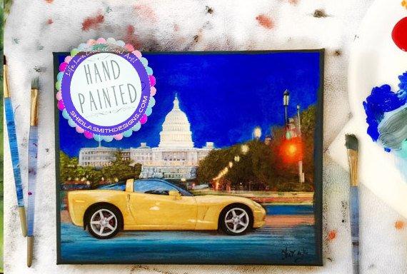 F&S Gift Store Custom Vehicle Painting, Commission Car Portrait, Commission Portrait, Oil Car Painting, Custom Car Painting
