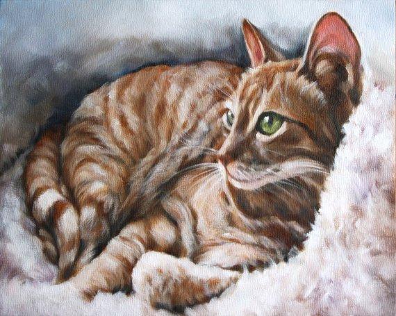Personalized Oil Painting From Photos, handcraft art on Canvas-Show Case FON100373-12