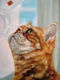 F&S Gift Store Kitty Cat Treats, CUSTOM Pet Portrait oil portrait paintings by puci, 10x12"