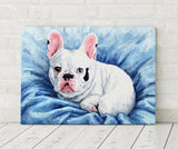F&S Gift Store Custom pet portrait Gift Dog portrait Dog memorial Portrait from photo Dog lover gift dog painting digital portrait Contest French Bulldog