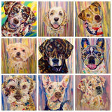 Personalized Oil Painting From Photos, handcraft art on Canvas-Show Case FAN101708-36