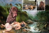 Personalized Oil Painting From Photos, handcraft art on Canvas-Show Case KGD101734-24