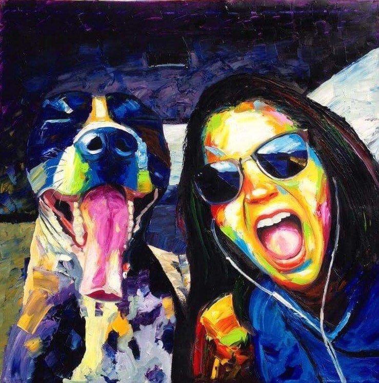 Personalized Oil Painting From Photos, handcraft art on Canvas-Show Case TMH100511-24
