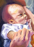 F&S Gift Store Oil Painting - Custom Portrait - realistic - child - original painting - childrens portrait - gift idea - realistic painting