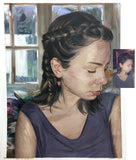 F&S Gift Store custom impressionist portrait from photo, large oil painting on canvas. 100% money-back guarantee