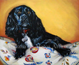 F&S Gift Store Pet Portrait - Dog Painting from Photo - Original Painting on Canvas - Dog and Cat Portraits - Animal Paintings - Pet Pet Owners Gifts