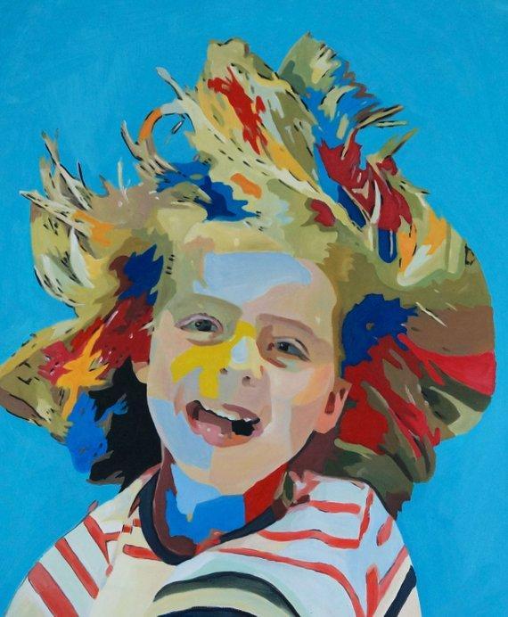 Personalized Oil Painting From Photos, handcraft art on Canvas-Show Case MGL101276-30