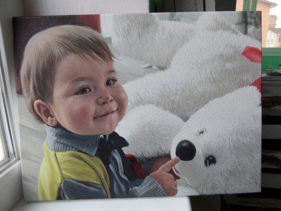 Personalized Oil Painting From Photos, handcraft art on Canvas-Show Case QFE101932-30