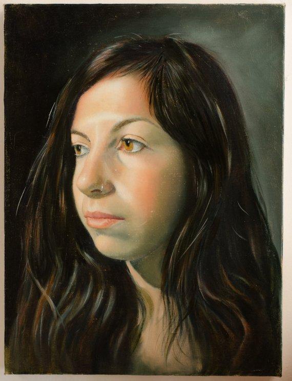 Personalized Oil Painting From Photos, handcraft art on Canvas-Show Case SED101572-24