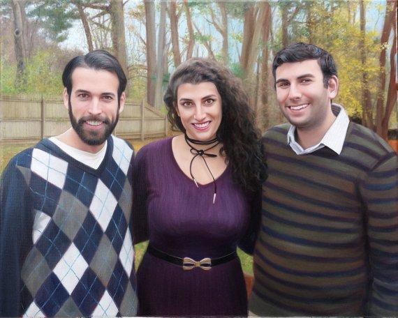 Personalized Oil Painting From Photos, handcraft art on Canvas-Show Case OHK102468-20