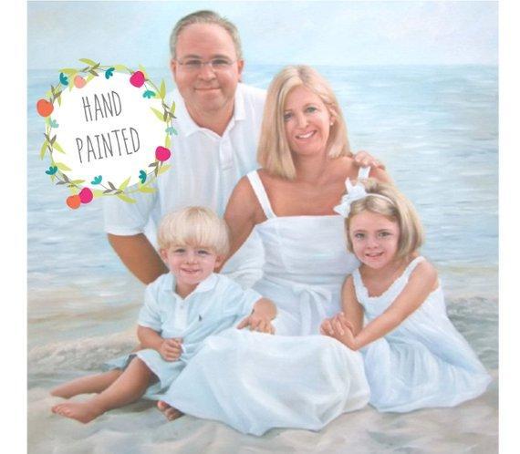 Personalized Oil Painting From Photos, handcraft art on Canvas-Show Case SRM101374-48