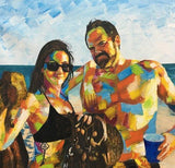 Personalized Oil Painting From Photos, handcraft art on Canvas-Show Case DMO101996-20