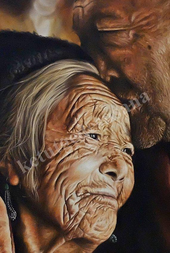 Personalized Oil Painting From Photos, handcraft art on Canvas-Show Case IAN102060-48