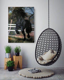 F&S Gift Store Custom, horse portrait to order, custom oil portrait, animal portraits, painting to your photo template, photo realism