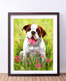 F&S Gift Store Mother's Day Gift Custom dog portrait Gift Dog portrait pet memorial Portrait from photo Dog lover gift dog painting digital portrait