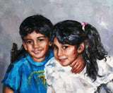 F&S Gift Store Custom Impressionism Portrait Oil Paintings on Canvas (from photo)