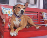 F&S Gift Store CUSTOM PET PORTRAIT - Oil Painting - Dog Portrait - Photo to Handmade Painting - Unique Gift