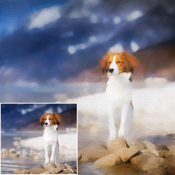 Personalized Oil Painting From Photos, handcraft art on Canvas-Show Case RPC101089-24