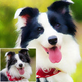 F&S Gift Store Custom Pet Portrait | Dog/Cat portrait | Personalized Gift Idea | Oil Pet Portrait | Personalized Pet Portrait | Custom Dog Portrait