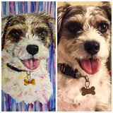 F&S Gift Store Pet Painting Portrait From Photo Dog Portrait Custom Dog's Portrait To Order Gift For Dog Lover Customized Portrait Impressionism Modern Art