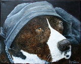 F&S Gift Store 14x18 oil or acrylic painting on canvas pet portrait dog cat art from your photo pet