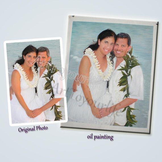 Personalized Oil Painting From Photos, handcraft art on Canvas-Show Case JAF101628-48