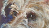 F&S Gift Store wire haired terrier, Shakespeare, Ruffle collar, Dog Painting, pet art, Portrait Commission,Custom Pet Portrait,dog memory, Christmas gift