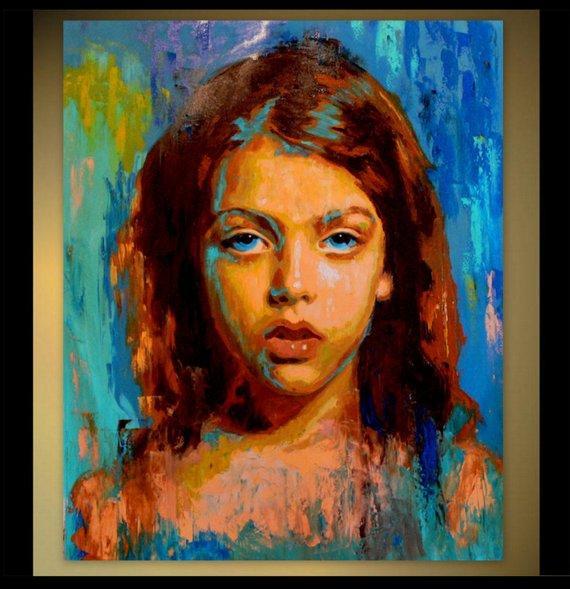 Personalized Oil Painting From Photos, handcraft art on Canvas-Show Case PBG101449-48