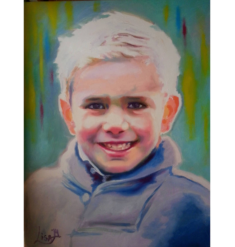 Personalized Oil Painting From Photos, handcraft art on Canvas-Show Case PJG102416-36